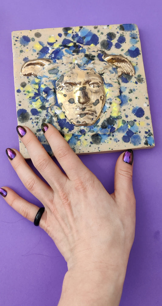 Medusa ceramic tile