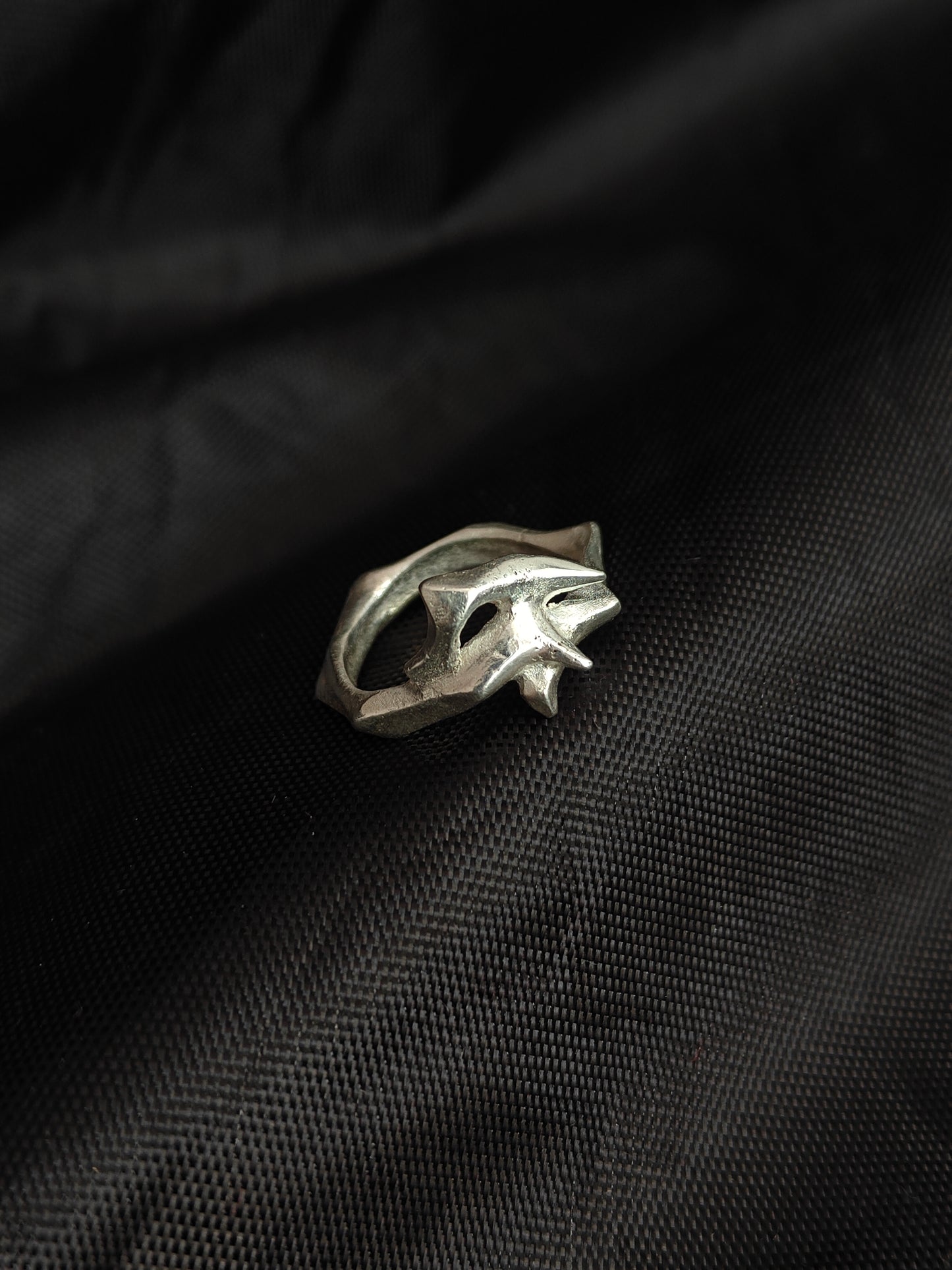 One-of-a-Kind Silver Thorn Ring